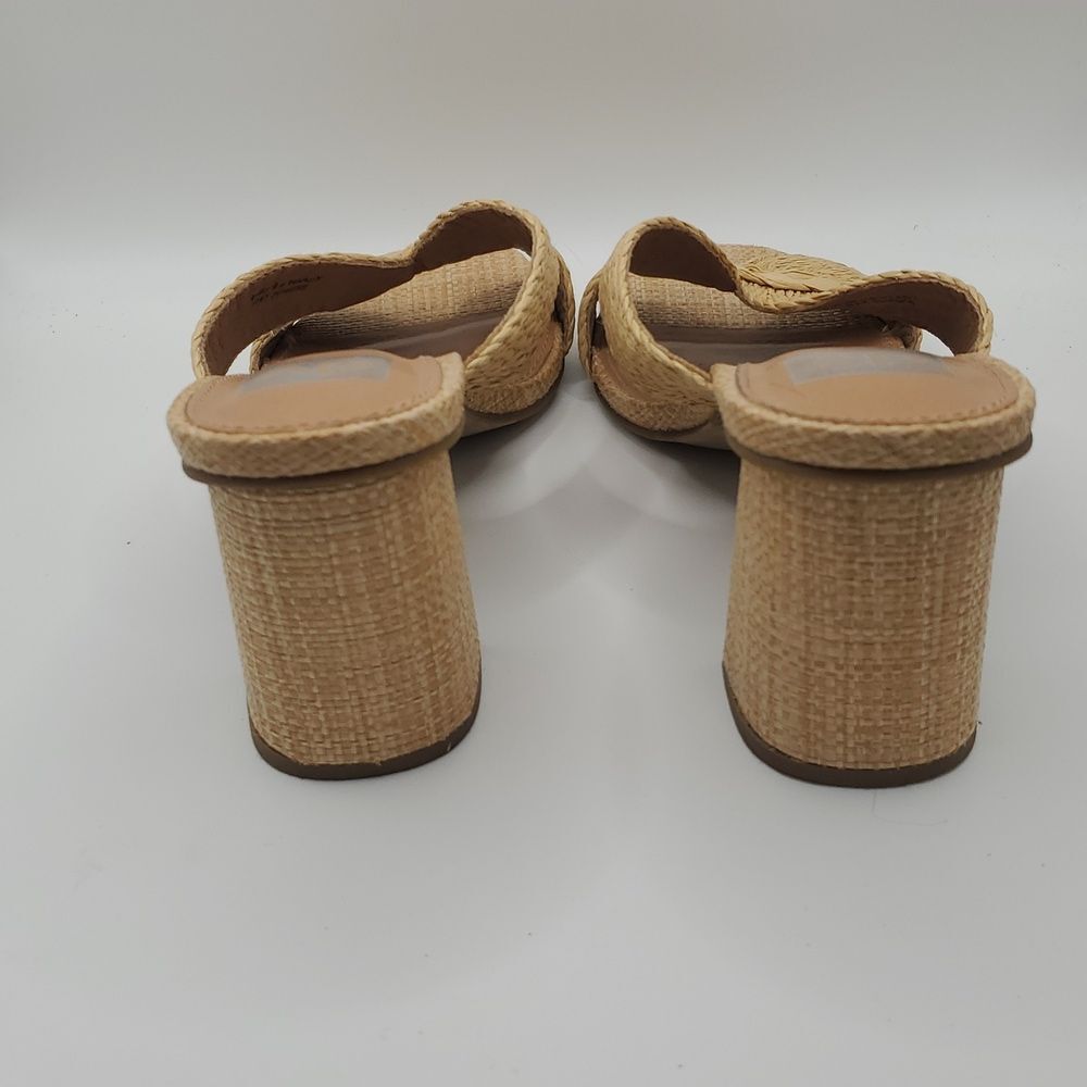 Dolce Vita Women's Woven Tan Chunky Heel Sandals Size 9.5 - Picture 5 of 6